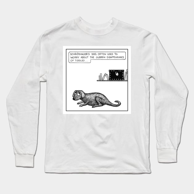 Schrodinger's dog Long Sleeve T-Shirt by stevet3214